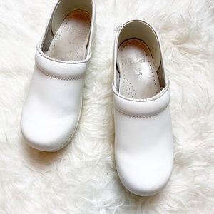 Dansko White Nursing Clogs Size 38